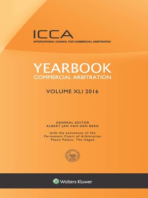 cover image of Yearbook Commercial Arbitration, Volume XLI 2016